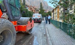 Kemaliye’de doğalgaz altyapı çalışmaları devam ediyor