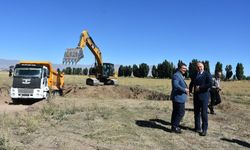 Erzurum’un yeni spor kampüsünde temel kazma çalışmaları başladı