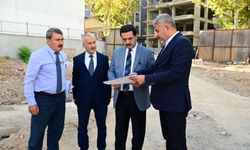 Başkan Taşkın, yapımı tamamlanmak üzere olan aşevini inceledi