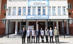 Erzurum’da okul bahçe görevlileri görev başında