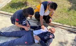 112 Acil Çağrı Merkezi personeline yangın eğitimi verildi