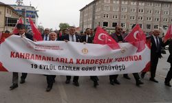 Erzurum’da Gaziler Günü dolayısıyla kortej yürüyüşü düzenlendi