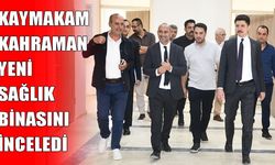 Malazgirt Kaymakamı Kahraman’dan yeni ilçe sağlık binasında inceleme