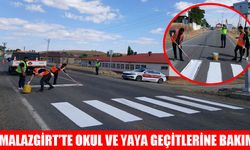 Malazgirt’te okul ve yaya geçitleri Jandarma eliyle yenilendi
