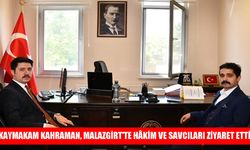 Malazgirt Kaymakamı Kahraman’dan yargı mensuplarına ziyaret