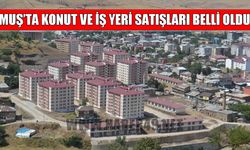 Muş’ta konut ve iş yeri satış rakamları belli oldu