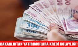 Bakanlıktan yatırımcılara yeni dönem kredi kolaylığı!