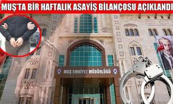 Muş Emniyeti haftalık güvenlik bilançosunu açıkladı