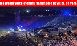 Amasya’da yolcu otobüsü şarampole devrildi: 24 yaralı