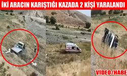 Muş’ta 2 araç şarampole uçtu: 2 yaralı!