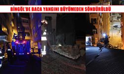 Bingöl’de binanın bacasında çıkan yangın söndürüldü