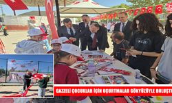 Van’da çocuklar Gazzeli akranları için uçurtma uçurdu