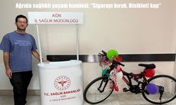 Ağrıda sağlıklı yaşam hamlesi: ''Sigarayı bırak, Bisikleti kap''