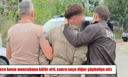 Hırsızlık şüphelisi adliye çıkışında gazetecilere tepki gösterdi