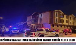 Erzincan’da Apartman Dairesinde Yangın Çıktı