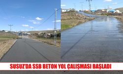 Susuz’da Ulaşım Altyapısını Güçlendirecek Beton Yol Çalışması