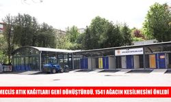 Meclis’te 90 ton atık kağıt geri dönüştürüldü, 1541 ağaç korundu