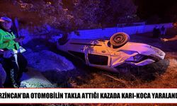 Erzincan-Erzurum yolunda otomobil takla attı