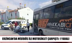 Erzincan’da trafik kazası: Motosiklet sürücüsü yaralandı