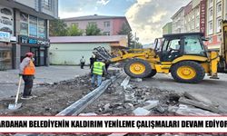 Ardahan’da kaldırım yenileme çalışmaları sürüyor