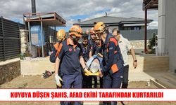 Elazığ’da kuyuya düşen şahıs AFAD ekiplerince kurtarıldı