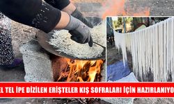 Ağrı’da kış sofraları için erişte mesaisi başladı