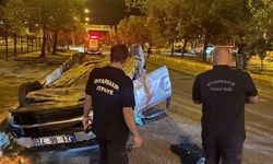 Takla atan otomobilin sürücüsü ağır yaralandı
