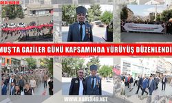Muş’ta 105 gazi ve 105 öğrenci omuz omuza yürüdü