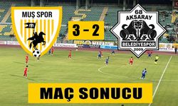 Muşspor 68 Aksaray Belediyespor'u 3-2 mağlup etti