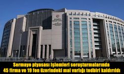 Sermaye piyasası soruşturmasında 45 firma ve 19 fona ilişkin karar