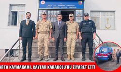 Varto Kaymakamı Işık Çaylar Karakolu’nda