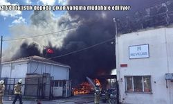 Tuzla'da lojistik depoda yangın