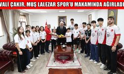 Muş Lalezar Spor yöneticileri ve sporcularından Vali Çakır’a ziyaret