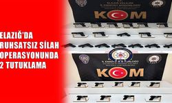 Elazığ’da silah operasyonu: 28 ruhsatsız tabanca ele geçirildi