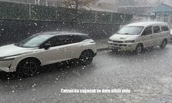 Bitlis’de sağanak ve dolu etkili oldu