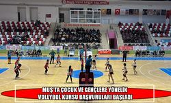 Muş’ta ücretsiz voleybol kursu kayıtları başladı