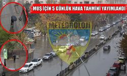 Muş’ta 5 günlük hava durumu belli oldu: Yağış geliyor