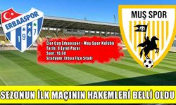 Muşspor-Erbaaspor maçının hakemleri açıklandı