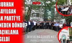 Sungu Belediye Başkanı Sayılgan AK Parti’ye dönüş nedenini açıkladı