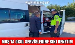 Muş'ta jandarmadan okul servislerine denetim