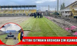 Muş Şehir Stadyumu’nda çim serimi başladı