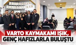 Varto Kaymakamı Işık, genç hafızlarla bir araya geldi