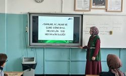 Yeşilay Kars Şubesi’nden öğrencilere sağlıklı yaşam sunumu