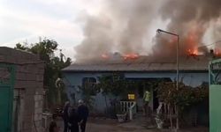 Iğdır’da çıkan yangında ev kullanılamaz hale geldi
