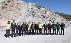 Erzincan’da heyelan bölgelerinde çalışmalar incelendi