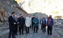 Erzincan’da yağışın zarar verdiği köyde çalışmalar sürüyor