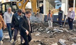 Başkan Uçar Bat Pazarı Caddesi’ndeki çalışmaları inceledi