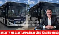 Korkut Belediyesinden KPSS adaylarına ücretsiz ulaşım desteği