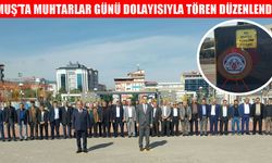 Muş’ta 19 Ekim Muhtarlar günü dolayısıyla tören düzenlendi