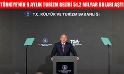 Türkiye'nin 9 aylık turizm geliri 51,2 milyar doları aştı